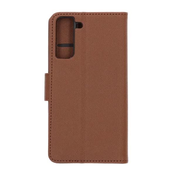 Samsung Galaxy S21 Wallet Case with Stand - Brown Brun