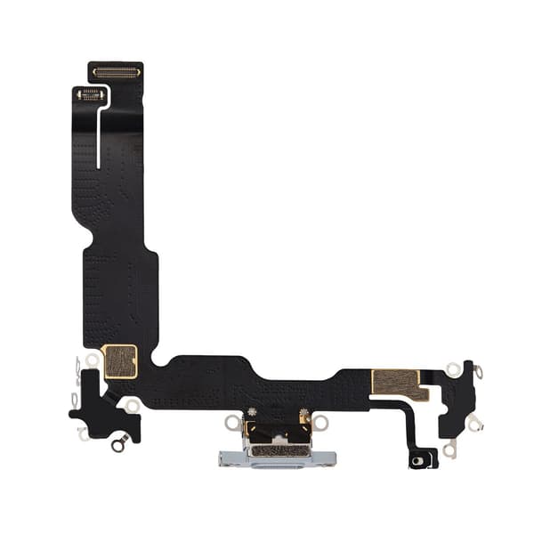 iPhone 15 Plus Laddkontakt med Flexkabel - Blå Blå