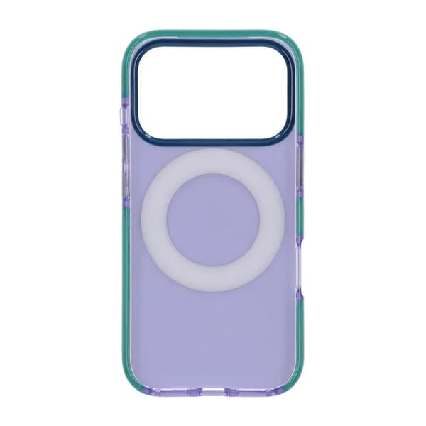 Iridescent Shockproof Case with 360 degree Rotatable Kickstand For iPhone 17 Pro Max Purple Lila