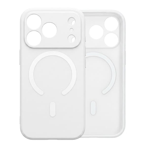 Slimmat MagSafe-skal med kameraskydd för iPhone 17 Pro Max - Vit Vit