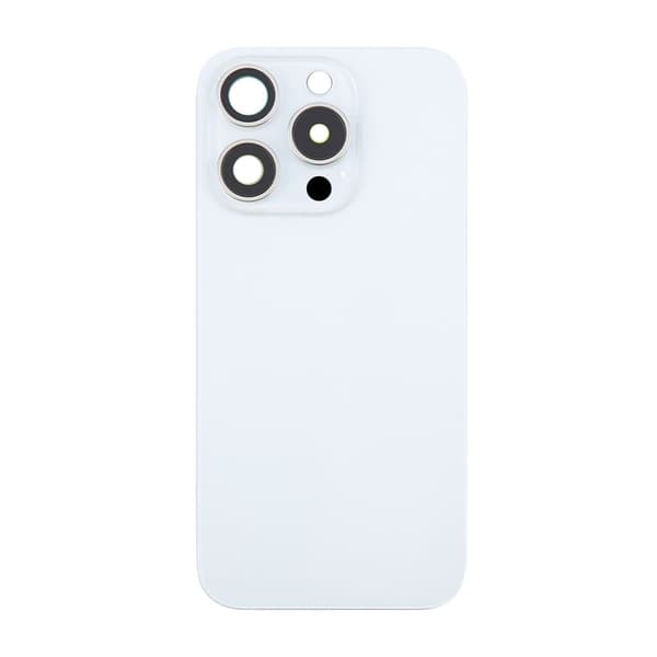 iPhone 16 Pro Max Baksida Glas med Magnet och Kameralins - Vi... Vit