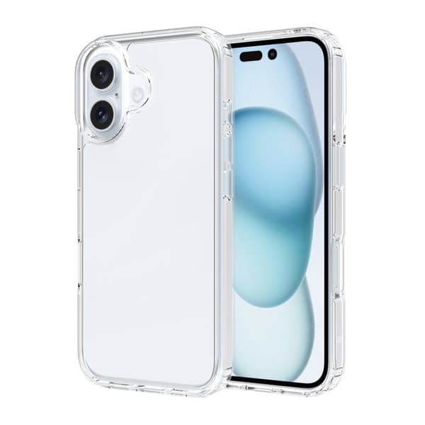 iPhone 16 Mobile Case Shockproof Rvelon - Transparent Transparent