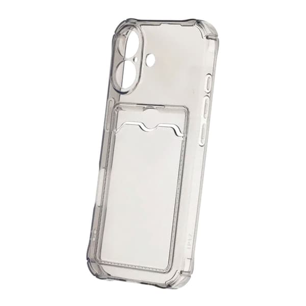 Shockproof Case with Card Holder iPhone 17 Black Svart