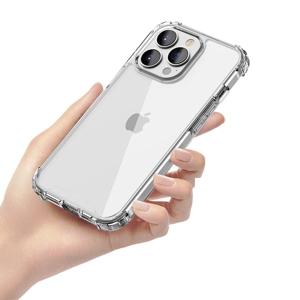 Shockproof Mobile Case iPhone 13 Mini - Transparent Transparent