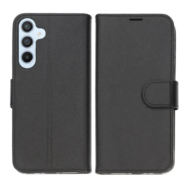 Samsung Galaxy A35 Wallet Case with Stand - Black Svart