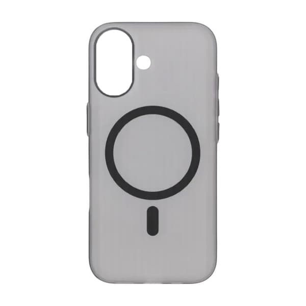 Corrugated Phone Case for iPhone 17 - Frosted Grey Grå