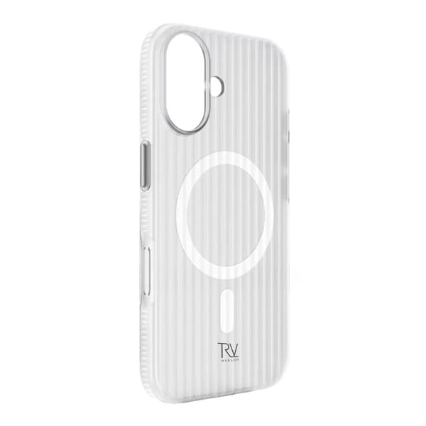 Rvelon Corrugated Magsafe Mobile Case for iPhone 17 - White Vit