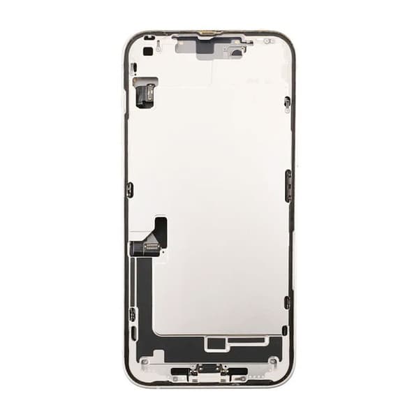 iPhone 14 Plus Baksida med Komplett Ram - Vit Vit