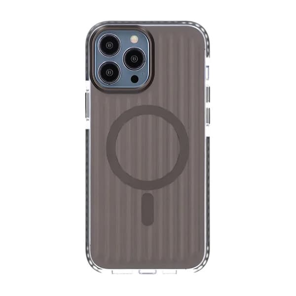 Patterned TPU Case for iPhone 13 Pro Max with MagSafe - Black Svart