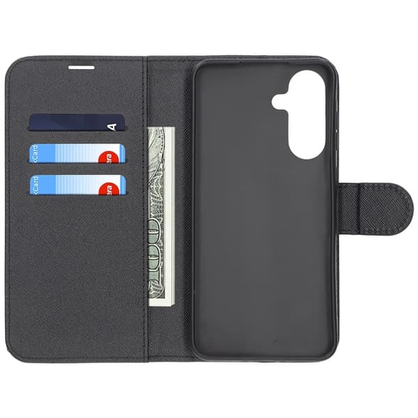 Samsung Galaxy A26 Wallet Case with Stand - Black Svart