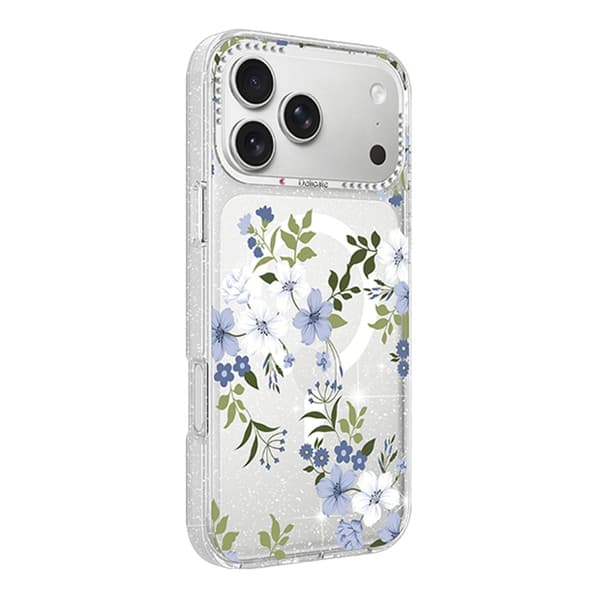 Flower Series MagSafe Case - iPhone 17 Pro Bluebell Garden Blå