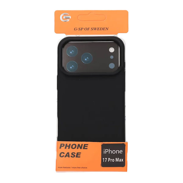 Silicone Case iPhone 17 Pro Max- Black Svart