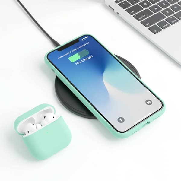 iPhone 12/12 Pro Silikonskal Rvelon - Grön Grön