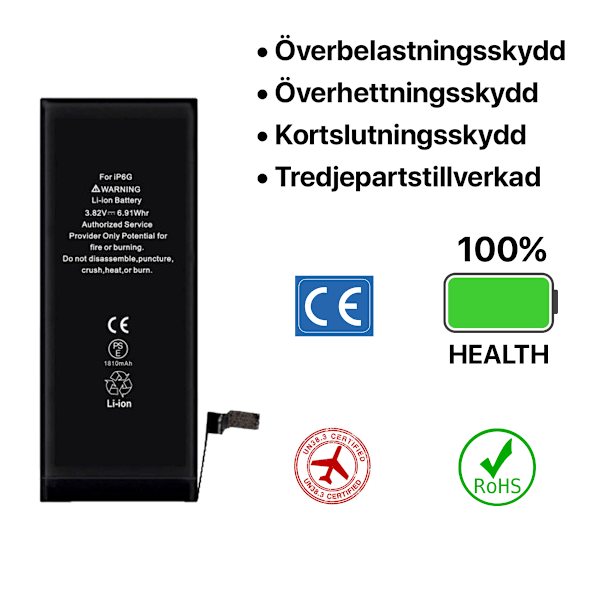 iPhone 6 Batteri Hög Kvalité