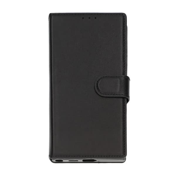 Samsung Galaxy S24 Ultra Wallet Case Leather Rvelon - Black Svart
