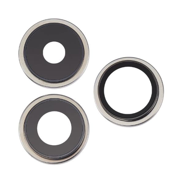 Kameralins med metallram iPhone 15 Pro - Vit Vit