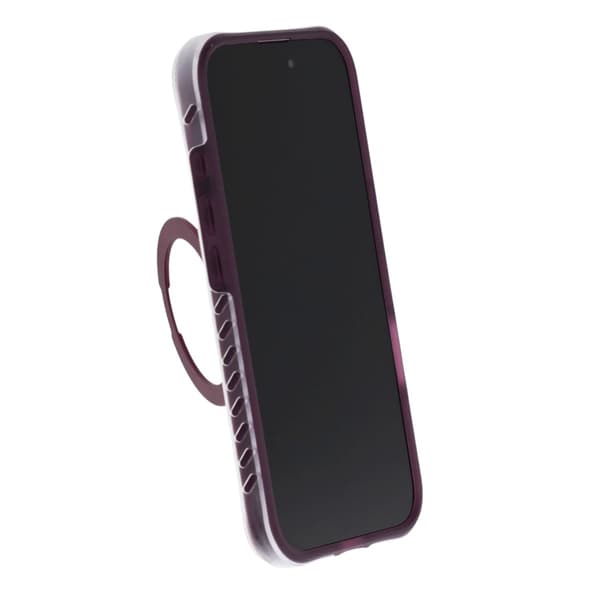 Matt Mobilskal med ringstativ för iPhone 16 - Lila Lila