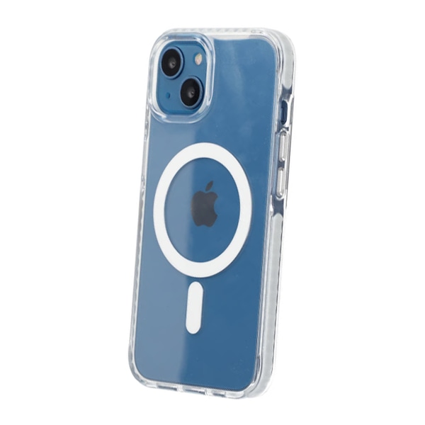 iPhone 13/14 Mobilskal Magnet Dubbelskydd - Vit Vit