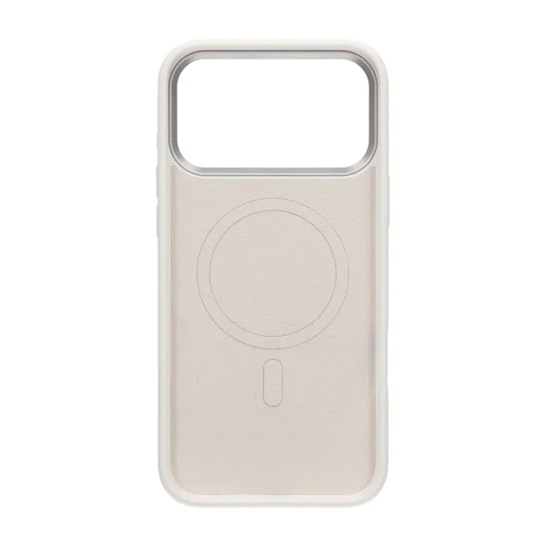 Cream wave liquid silicone Case For iPhone 17 Pro Max White Vit