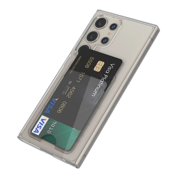 Samsung Galaxy S23 Ultra Case with Card Holder TPU - Transparent Transparent