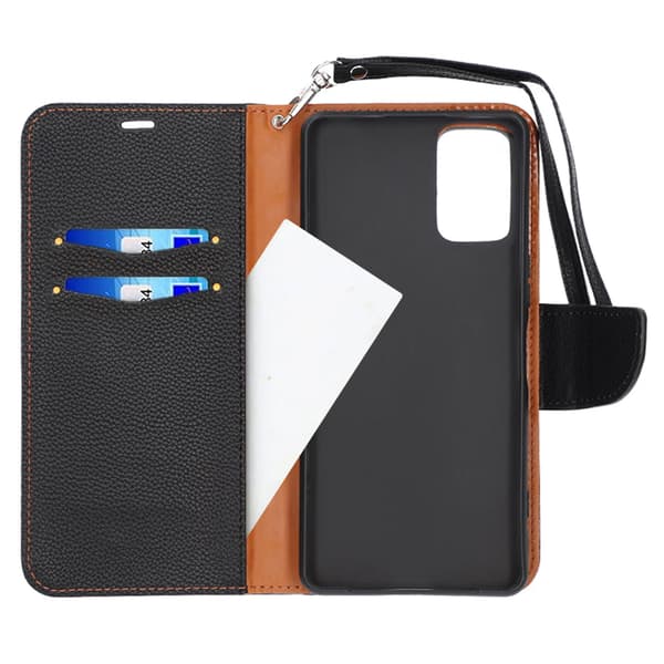 Wallet Case with Flip Stand Samsung A53 5G - Black Svart