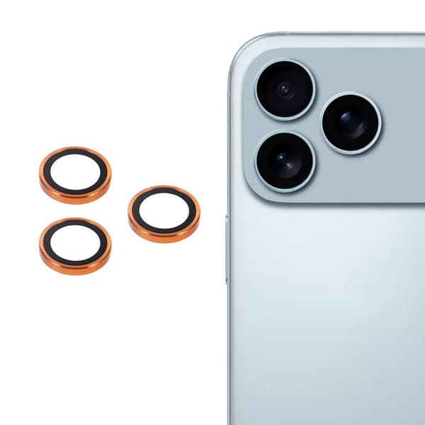 Kameraskydd i härdat glas för iPhone 17 Pro Max - Orange Orange