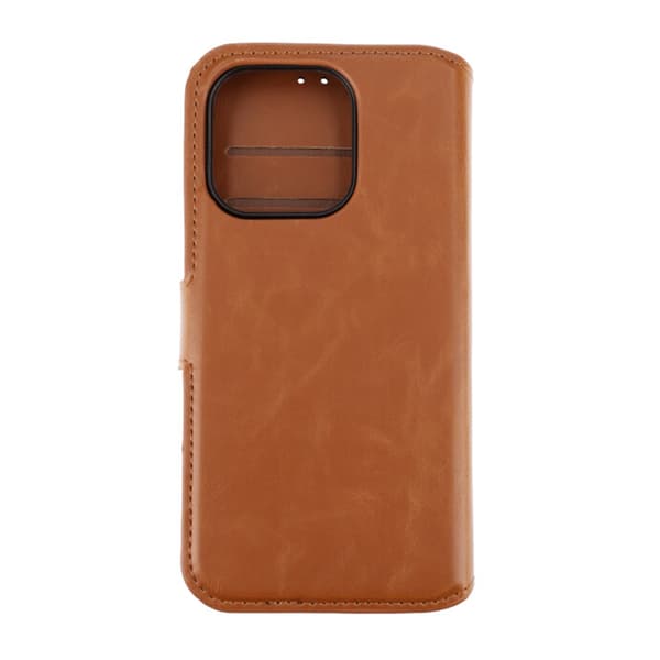 iPhone 15 Pro Wallet Case Magnet Rvelon - Brown Brun