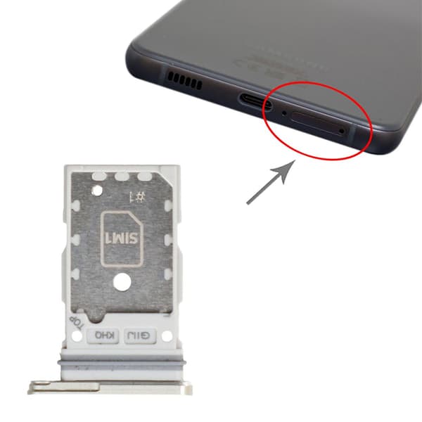 Samsung Galaxy S21 FE Simkortshållare - Vit Vit