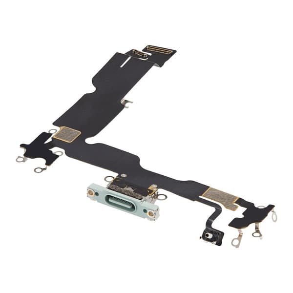 iPhone 15 Plus Laddkontakt med Flexkabel - Grön Grön
