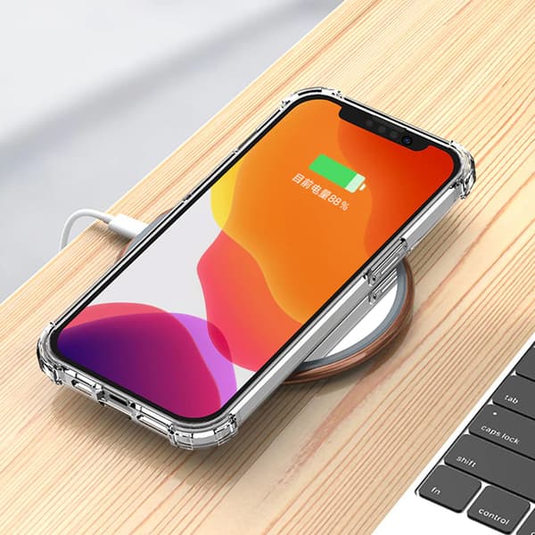Shockproof Mobile Case iPhone 13 Mini - Transparent Transparent