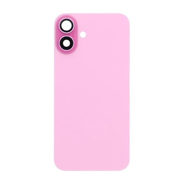 iPhone 16 Baksida Glas med Magnet och Kameralins - Rosa Rosa