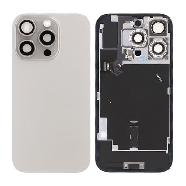 iPhone 16 Pro Baksida Glas - Naturlig Titan
