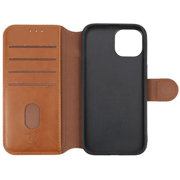 iPhone 11 Plånboksfodral Rvelon - Guldbrun Brun