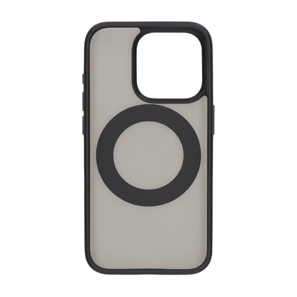 Matte case 360 rotating bracket Mobile Phone Case For iPhone 15 Pro Black Svart