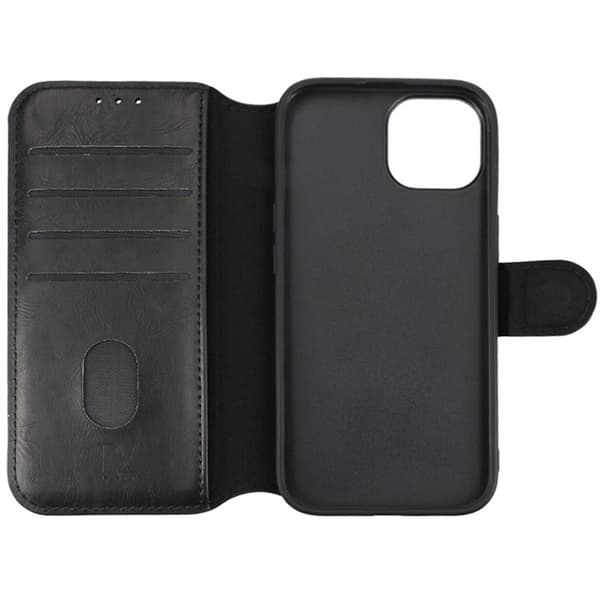RV Wallet Case iPhone 15 Black Svart