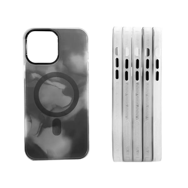 MagSafe Magnetic Ink Phone Case iPhone 14 Plus Grey Grå