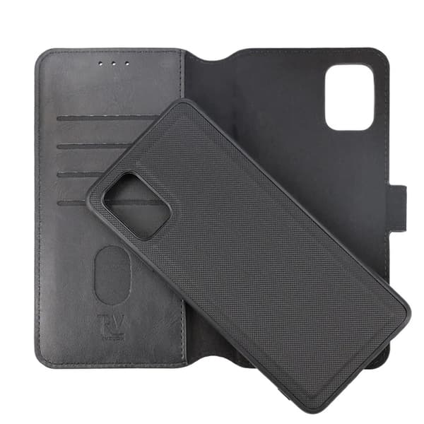 Samsung A51 Wallet Case Magnet Rvelon - Black Svart