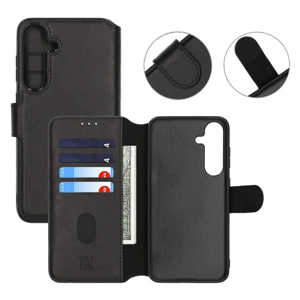 Samsung Galaxy S25 Plus Plånboksfodral Rvelon - Svart Svart