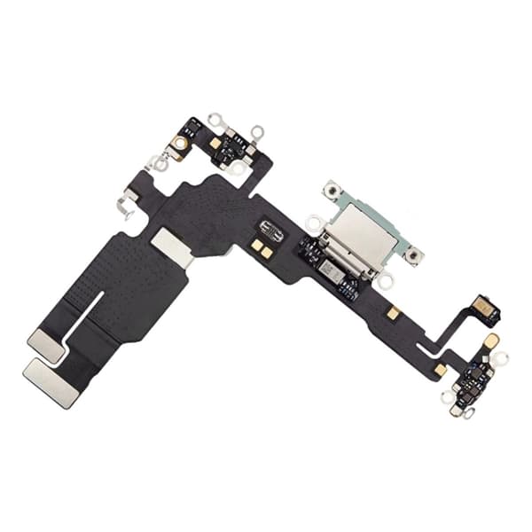 Laddkontakt med Flexkabel till iPhone 15 Plus - Grön Grön