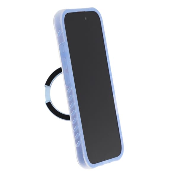 Matt Mobilskal med ringstativ för iPhone 16 - Blå Blå