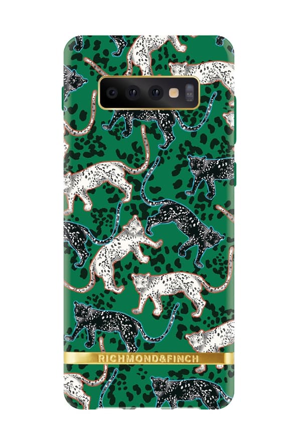 Richmond & Finch Skal Green Leopard - Samsung S10 Plus Grön