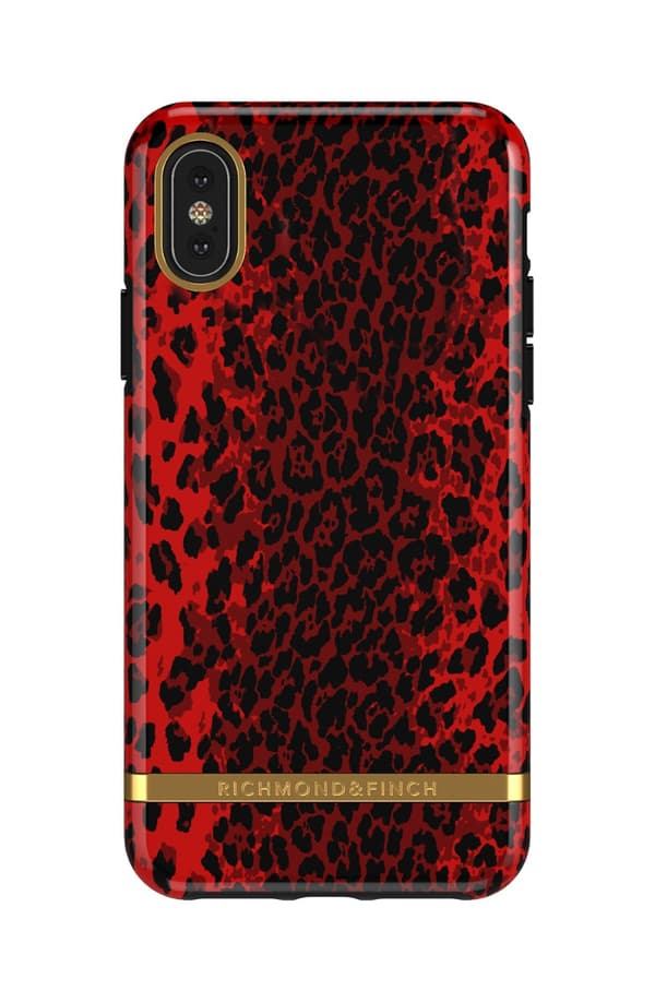 Richmond and Finch Red Leopard iPhone XS MAX Mönstrat