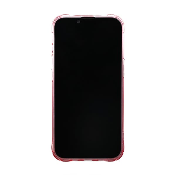 iPhone 14 Plus Shockproof Case with Card Holder - Pink Rosa