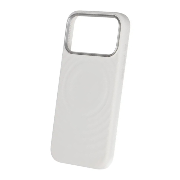 Cream wave liquid silicone Case For iPhone 17 Pro Max White Vit