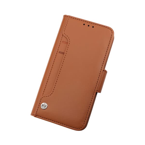 iPhone 14 Wallet Case Extra Card Rvelon Brown Brun