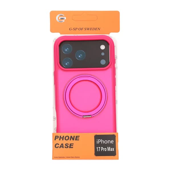 Mobile Case Rotating Magnet Stand for iPhone 17 Pro Max - Red Röd
