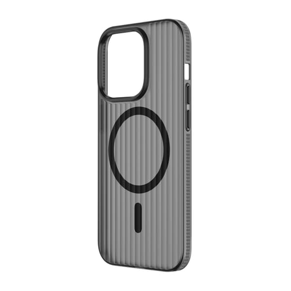 iPhone 13 Pro Mobile Case Corrugated Anti-Slip - Gray Grå