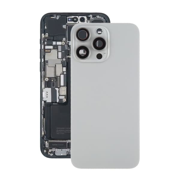 iPhone 15 Pro Max Baksida Glas med Magnet och Kameralins - Na...