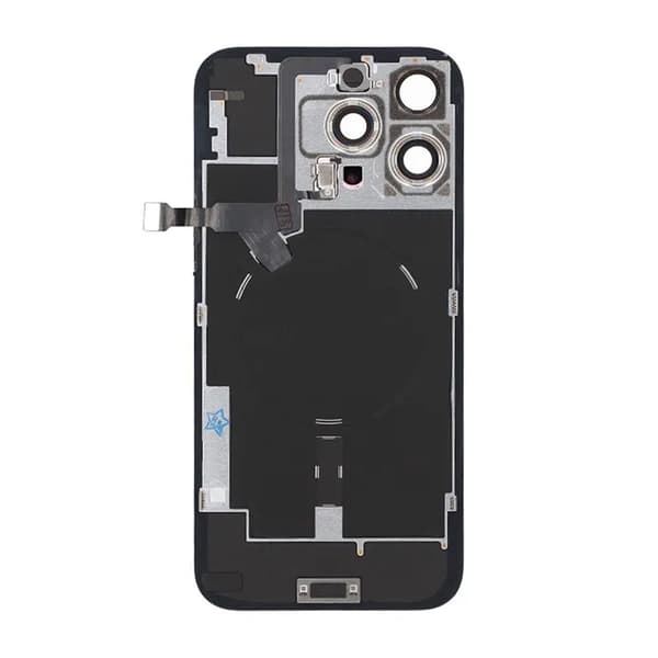 iPhone 16 Pro Max Baksida Glas Komplett OEM - Vit Titan Vit