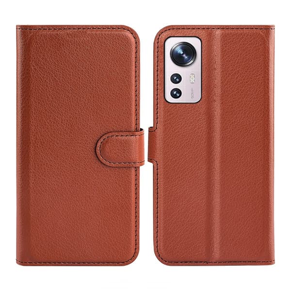 Xiaomi 12 Lite Plånboksfodral med Stativ - Brun Brun